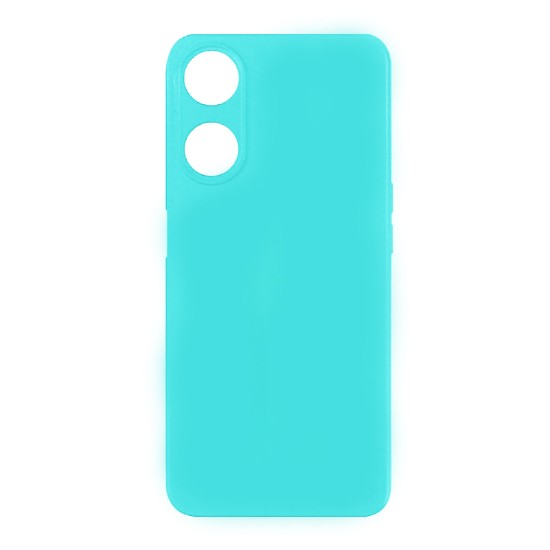 Capa de Silicone com Moldura de Câmera para Oppo A78 4g Verde Mar